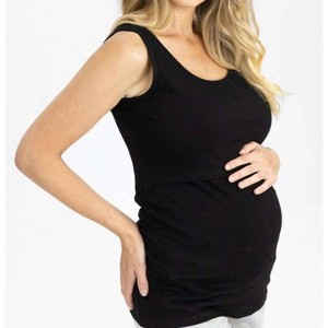 Women's Jersey Nursing Tank - Angel Maternity - 1 of 3