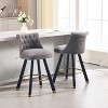 NicBex Luxury Accent Chair Barstools Set of 2 Living Room Chair with Upholstered Counter Height for Kitchen Island, Dining Room - 4 of 4