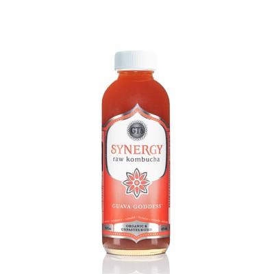GT's Synergy Guava Goddess Organic Vegan Kombucha - 16 fl oz Bottle
