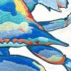 RightSide Designs Tropical Punch Happy Crab Embroidered Indoor/Outdoor Throw Pillow - 2 of 4