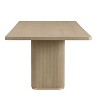 Christopher Knight Home Tessa Modern 8 Seater 84" Oversized Rectangular Dining Table with Pedestal Base - 4 of 4
