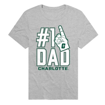 University Of North Carolina Charlotte 49Ers 1 Dad Adult T-Shirt Athletic Heather