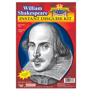 Forum Novelties Men's Heroes In History Instant Disguise Kit William Shakespeare - 1 of 4
