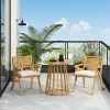 Christopher Knight Home Zephyr Outdoor Acacia Wood Dining Set with Cushions, Teak - 2 of 4
