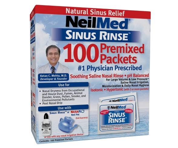 NeilMed Sinus Rinse Regular Refill Packets - 100ct