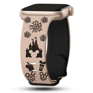 HTUTWOO Cartoon Embossed Band Compatible with Apple Watch Bands 40mm 38mm 44mm 45mm 41mm 42mm 49mm,for iWatch Series 10 9 8 7 6 5 4 3 2 1 Ultra - 1 of 4