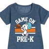 - Peanuts - Game On Pre-K Graphic Short Sleeve Fleece Dress - 2 of 4