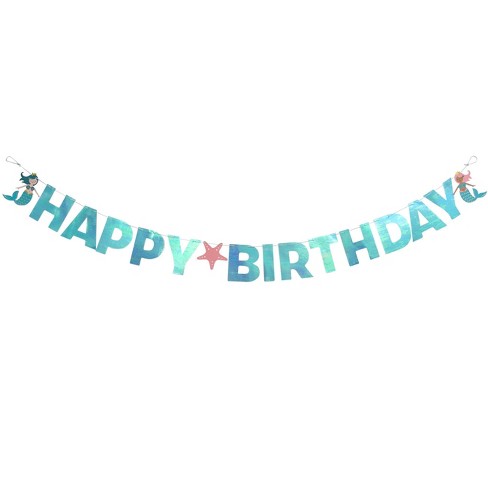 Mermaid Party Banner Spritz Target Mermaid Party Banner Spritz Target