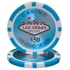 Slickblue 25-Pack Las Vegas 14-Gram Poker Chips, Clay Composite, Heavyweight Casino Style, Holo Inlay, $1-$10K - 3 of 3