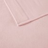 Elegant Solid Micro Fleece Sheet Set, All Season Bedding Sets, Cozy Home Textile fits Lux Bedroom Decor,Valentine's Day Gifts - 4 of 4