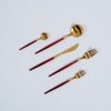Ozarke Royal Cutlery Set - Matte Gold & Red - 3 of 3