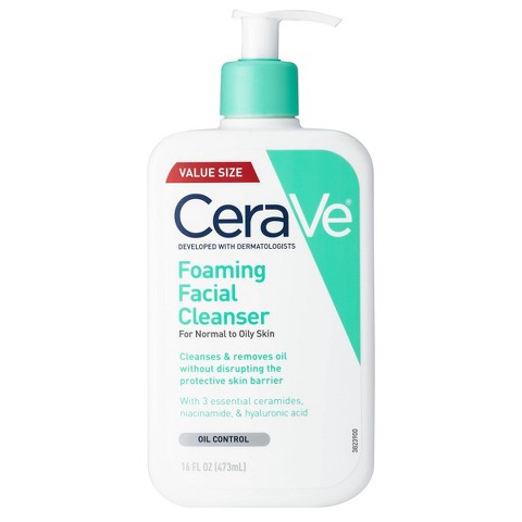 Пенка для умывания CeraVe для жирной кожи, без отдушки, 16 fl oz