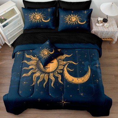 Comforter Set Bed in a Bag – Soft All Season Bedding with Sheets, Pillowcases & Cushion Cover, Lightweight Cozy Quilt