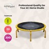 JumpSport 350 PRO Fitness Trampoline, Cardio Workout, No-Tip Arched Legs Home Gym Equipment with Adjustable Bungees & 60 Day Trial Video, 39", Yellow - 2 of 4