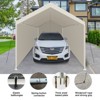 KWPZQEB Carport, Heavy Duty Portable Carport, Garage Tent with Roll-up Doors, Outdoor Storage Shelter, All-Season Portable Garage for Car, Boat, Truck - 2 of 4