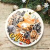 Natural Beauty and African Wildlife Artistic Ornament, Watercolor Safari View of Africa Souvenir Gift| OrnamentallyYou - 4 of 4