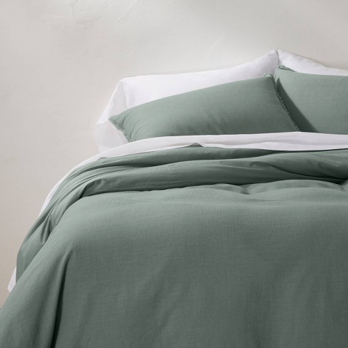 Nima Leaf Super Double Cotton Duvet Cover Set with Pillowcases 220x240