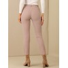 INSPIRE CHIC Women's High Waist Elastic Back Two Slant Pockets Office Work Ankle Pants - 4 of 4