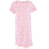 JEFFRICO Womens Nightgowns Short Sleeve Sleepwear Soft Pajama Dress Nightshirts - 4 of 4