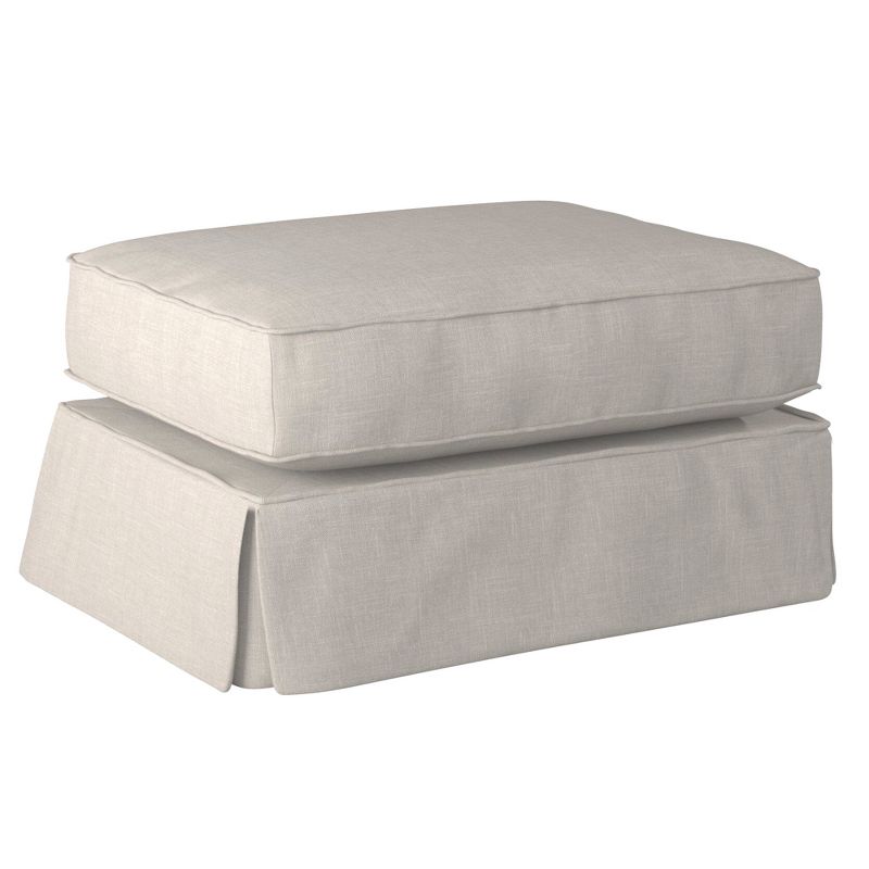 Besthom Horizon Light Gray Upholstered Pillow Top Ottoman, 2 of 7