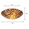 Chloe Lighting CH3CD28BC12-CF2 Shelley Mosaic 2 Light Flushmount Ceiling Fixture 12" Shade - 3 of 3