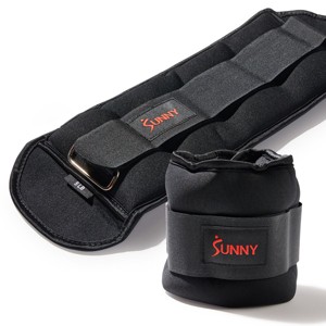 Sunny Health & Fitness Ankle Weights 1-5 Pound (Pair) - 1 of 4