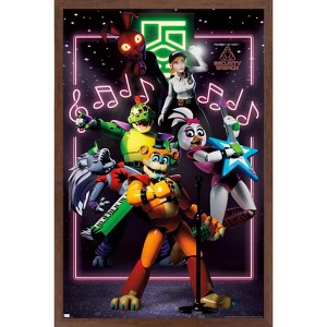Trends International Five Nights at Freddy's: Security Breach - The Band Framed Wall Poster Prints - 1 of 4