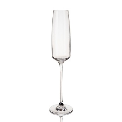 Julien 5.75oz Clear Crystal Champagne Flute Glasses Set of 4
