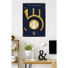 Trends International MLB Milwaukee Brewers - Logo 25 Framed Wall Poster Prints - 2 of 4