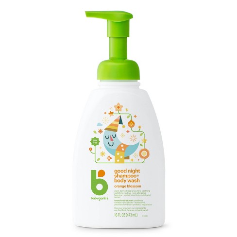 Babyganics Baby Shampoo + Body Wash Pump Bottle Orange Blossom - 16 fl oz Packaging May Vary - image 1 of 4