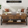 COZONY 41'' Coffee Table for Living Room – Wooden Center Table with 2 Storage Drawers & Open Shelf, Modern Dining Coffee Table for Home & Office - 2 of 4