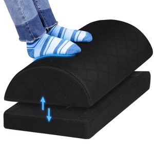 Paaaawaters foot rest,foot rest for under desk at work,Comfortable Footrest with 2 Adjustable Heights & removable cover - 1 of 4