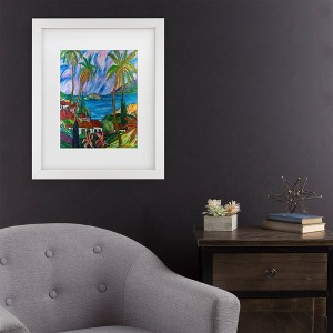Trademark Fine Art Manor Shadian Tropical Paradise Matted Framed Art - 1 of 4
