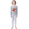 Intimo Hot Wheels Boys' Classic Speed Trials Car Child 2 Piece Sleep Pajama Set (8) Grey - image 2 of 4