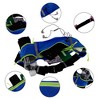 Unique Bargains Waist Pack Bag with Water Bottle Holder Blue 1 Pc - 2 of 4