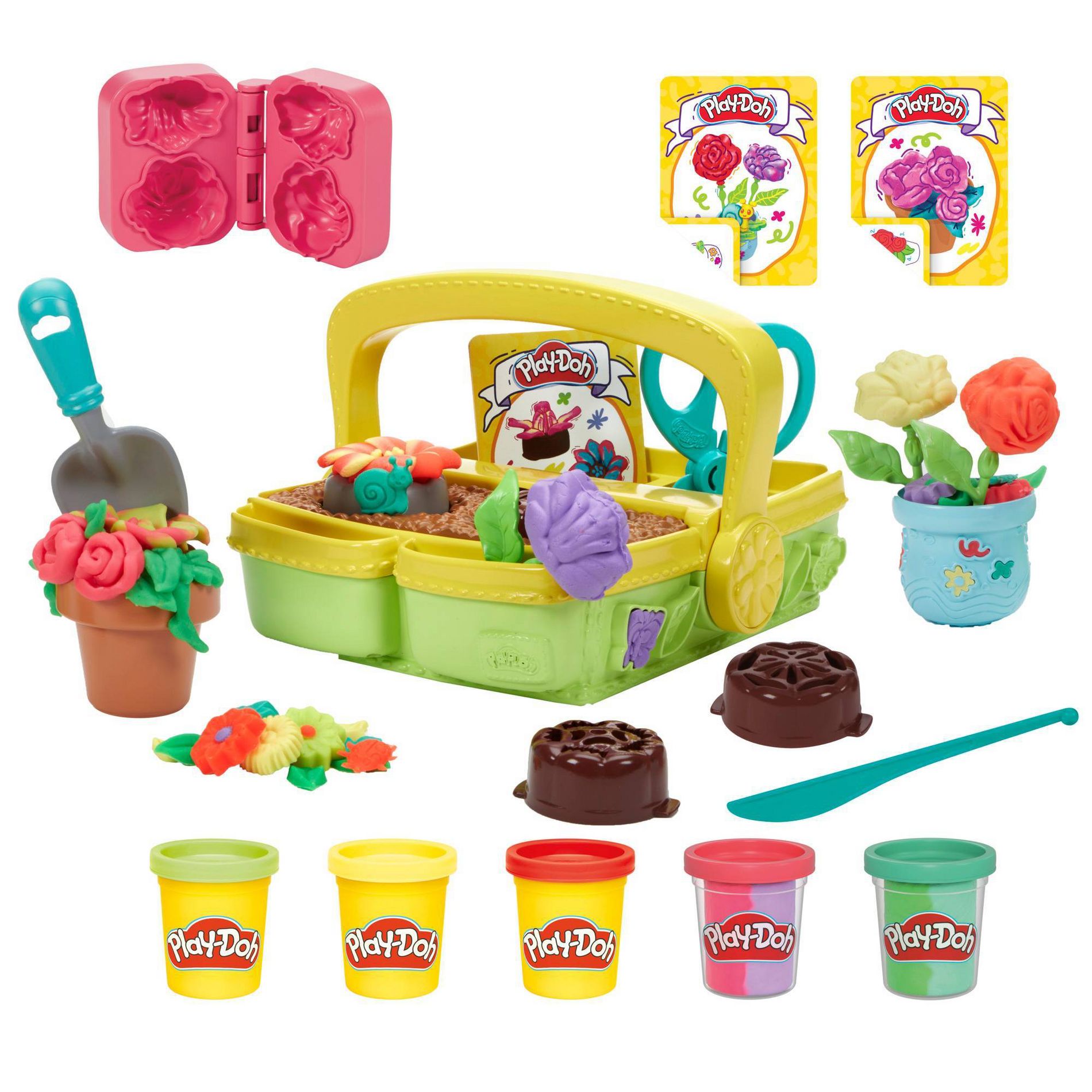 Play-Doh Blooming Flowers Playset, Christmas Gifts for Kids'