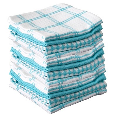 T-fal Coordinating Flat Waffle Weave Dish Cloth, Twelve Pack