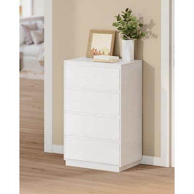 4-Drawer Dresser, Modern Minimalist Storage Tower Unit, Chest of Drawers for Organizing, 15.7 x 23.6 x 38.3 Inches