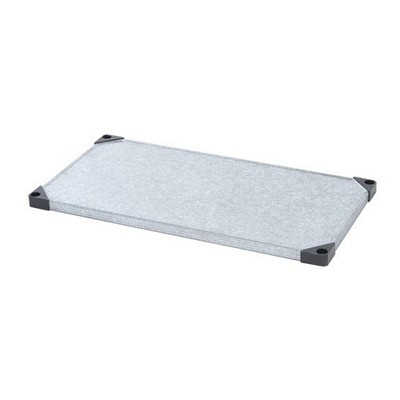 Quantum Storage Systems Shelf, Solid, 24"W X 18"D, 300 - 600 Lb. Capacity, Double Hemmed Perimeter With Marine Edge, 18 Gauge, Galvanized Steel, Nsf
