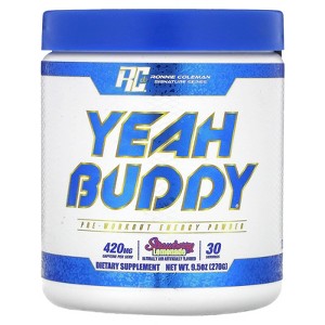 Ronnie Coleman Signature Series, Yeah Buddy, Pre-Workout Energy Powder, Strawberry Lemonade , 9.5 oz (270 g) - 1 of 4