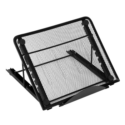 iMountek "Foldable Laptop Stand, Adjustable Angle Tablet PC Holder, Portable Riser for Laptop & Phone"Black
