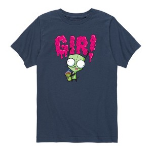 Boys' - Invader ZIM - ZIM and GIR Short Sleeve Graphic T-Shirt - 1 of 4