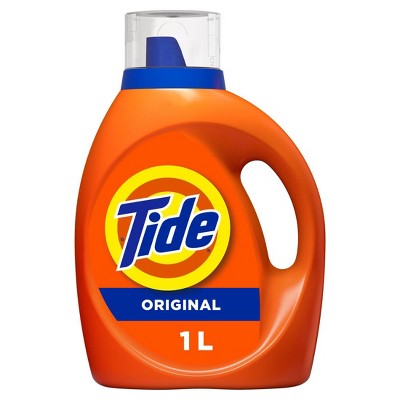 Tide Liquid Laundry Detergent, Original Scent, 34 fl oz, 25 Loads