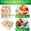 QUOKKA Wooden Puzzle Set with Rack for Toddlers 1 2 3 - Learning Alphabet, Numbers and Animals Toy Puzzles for Toddlers - 8XSET | 6XET - 3 of 4
