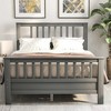 Queen Size Bed Frame, Wooden Platform Bed with Under Bed Storage, Twin Bed Frames with Headboard and Footboard, No Box Spring Needed - 2 of 4