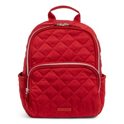 Vera Bradley Women's Outlet Performance Twill Small Backpack Cardinal Red