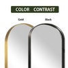 Spassway 71"H x 33"W Arched Versatile Decorative Aluminum Alloy Mirror Art Designs for Living Room Bedroom Entryway Office Home Black/Gold Available - 4 of 4