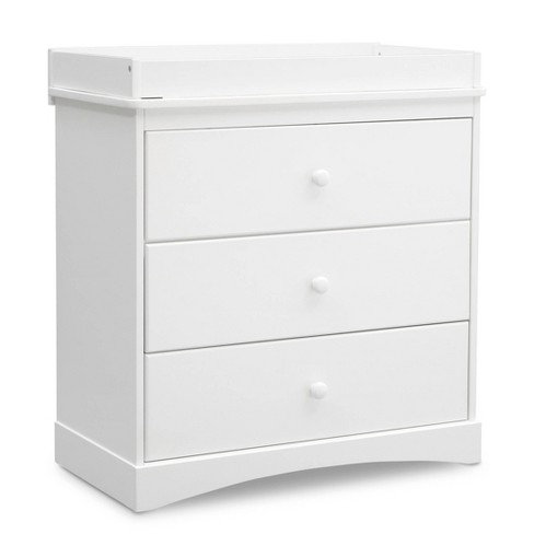 Fashion target white 3 drawer dresser