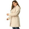 Agnes Orinda Women's Plus Size Winter Fashion Double Breasted with Pockets Warm Pea Coats - 4 of 4