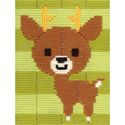 Vervaco Longstitch Embroidery Kit 5"X6.4"-Little Deer